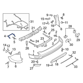 Ford OE - Rear Right Bumper Cover Reinforcement