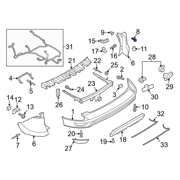 Bumper Extension Screw