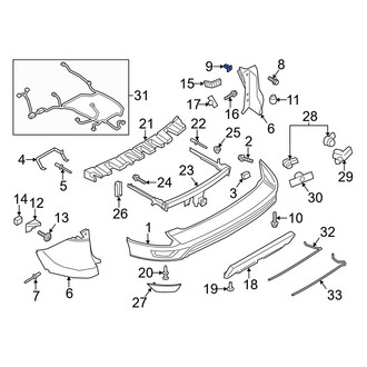 Ford OE - Bumper Extension Nut
