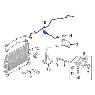 Ford OE - Engine Coolant Reservoir Hose