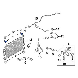 Ford OE - Radiator Mount Bracket