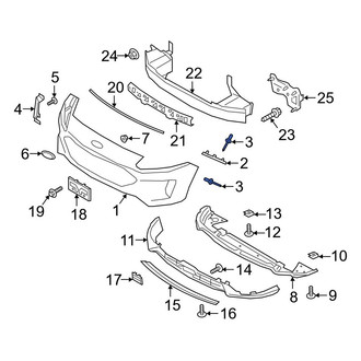 Ford OE - Bumper Cover Rivet