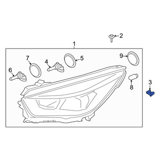 Ford OE - Headlight Mounting Nut