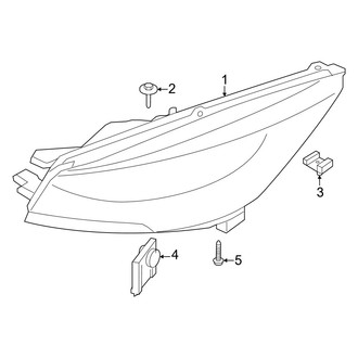 Ford OE - Front Lamps - Headlamp Components (LED With Light Bar)