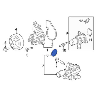 Ford OE - Engine Coolant Thermostat Housing O-Ring