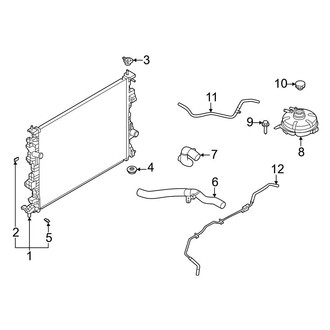 Ford OE - Cooling - Radiator & Components (2.0L)