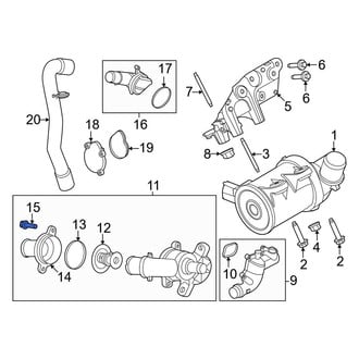 Ford OE - Engine Coolant Thermostat Housing Bolt