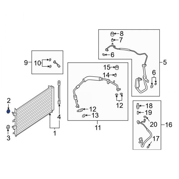 A/C Condenser Nut