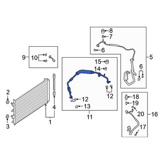 Ford OE - A/C Refrigerant Suction Hose