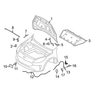 Ford OE - Front Hood Release Handle