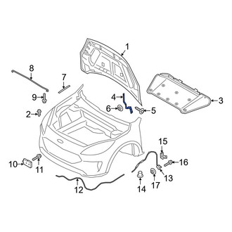 Ford OE - Front Right Hood Hinge