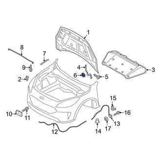 Ford OE - Hood Hinge Nut