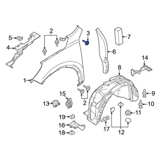 Ford OE - Fender Bolt
