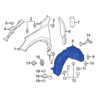 Ford OE - Front Left Fender Splash Shield