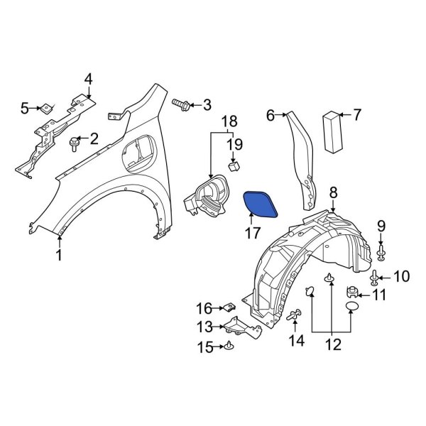 Drive Motor Battery Pack Charging Port Door