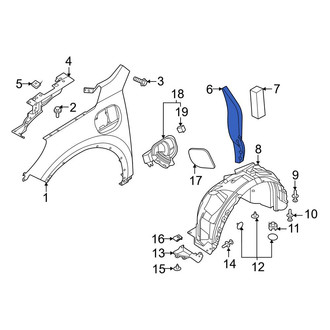 Ford OE - Front Right Lower Fender Insulator