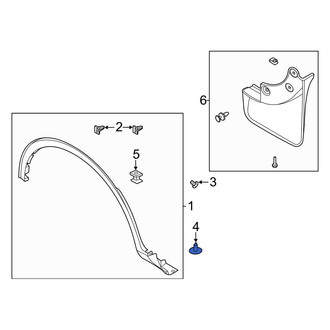 Ford OE - Wheel Arch Molding Clip