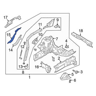 Ford OE - Front Right Outer Fender Reinforcement Bar