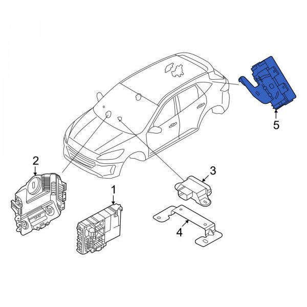Ford OE LJ6Z19H332A Trailer Light Control Module