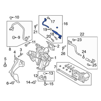Ford OE - Turbocharger Coolant Line