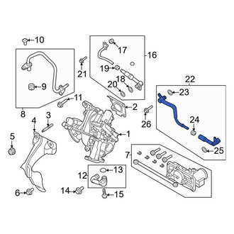 Ford OE - Turbocharger Coolant Line