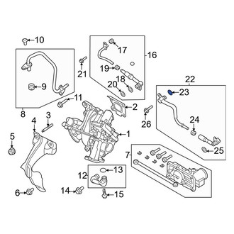 Ford OE - Lower Turbocharger Oil Line O-Ring