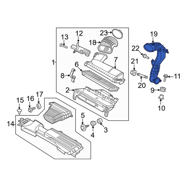 Engine Air Intake Hose