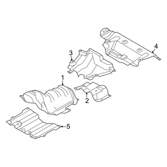 Ford OE - Exhaust System - Heat Shields (1.5L)