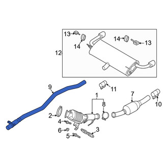 Ford OE - Exhaust Intermediate Pipe