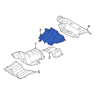 Ford OE - Center Rear Floor Pan Heat Shield