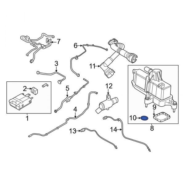 Vapor Canister Purge Valve Assembly O-Ring