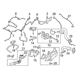 Ford OE - Exhaust Gas Recirculation (EGR) Tube Gasket
