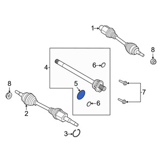 Ford OE - Front CV Joint Oil Seal Dust Shield