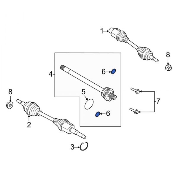 CV Axle Shaft Seal