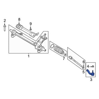 Ford OE - Right Outer Steering Tie Rod End