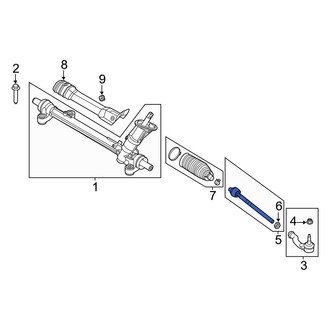 Ford OE - Left Outer Steering Tie Rod End