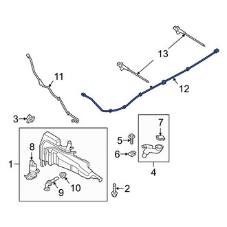 Ford OE - Front Upper Windshield Washer Hose