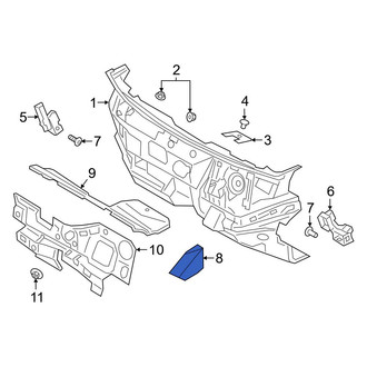 Ford OE - Front Right Lower Fender Insulator