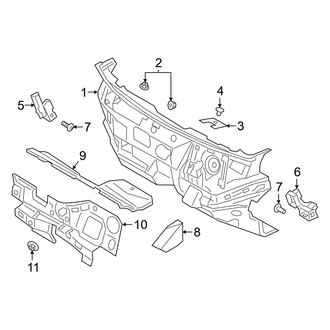 Ford OE - Cowl - Heat & Sound Insulators