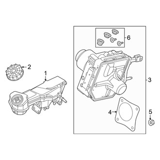 Ford OE - Cowl - Components on Dash Panel (With Electric Booster), (SE Hybrid / SE Plug-In Hybrid / SEL Hybrid / SEL Plug-In Hybrid / Titanium Hybrid / Titanium Plug-In Hybrid)