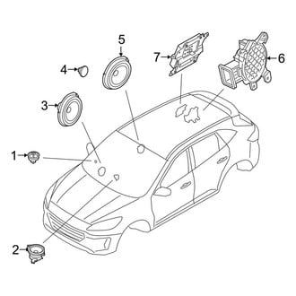 Ford OE - Instrument Panel - Sound System (10 Speaker Audio Speakers)