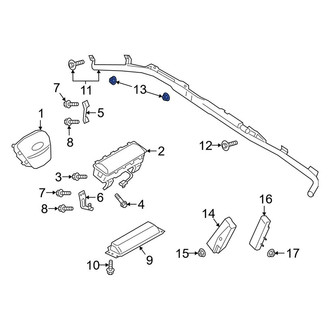 Ford OE - Body A-Pillar Trim Panel Nut