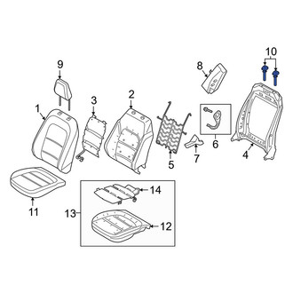 Ford OE - Rear Center Headrest Guide