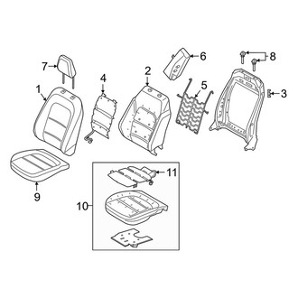 Ford OE - Seats & Tracks - Passenger Seat Components (Power Seat)