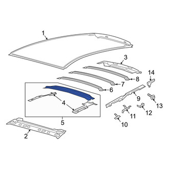 Ford OE - Left Roof Luggage Carrier Side Rail