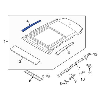 Ford OE - Right Sunroof Molding