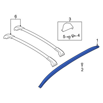 Ford OE - Right Roof Luggage Carrier Side Rail