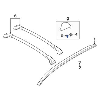 Ford OE - Roof Rack Cover Clip
