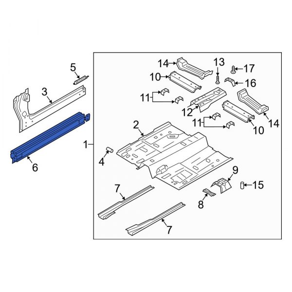 Floor Side Rail Reinforcement