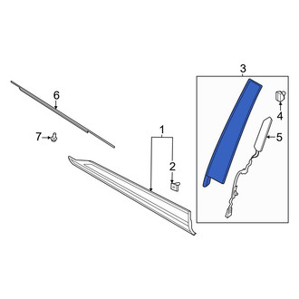 Ford OE - Front Left Door Applique